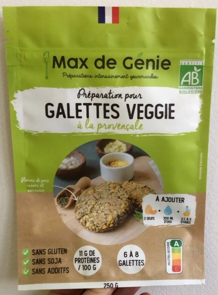 Préparation pour galettes veggie à l'italienne