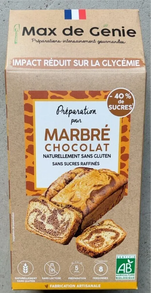 Prépararion pour Marbré au chocolat