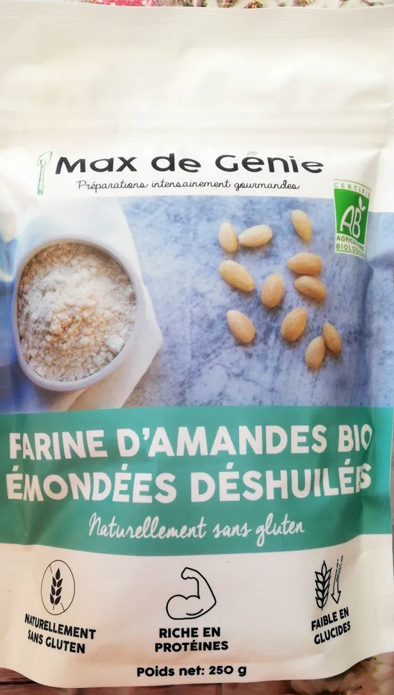 Farine d'amandes Bio émondées déshuilées