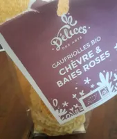 Gauffrettes bio chèvre / baies roses
