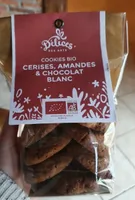 Cookies bio cerises, amandes et chocolat blanc