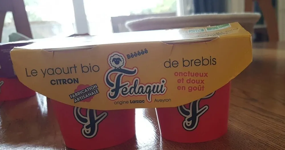 Yaourt bio de brebis citron