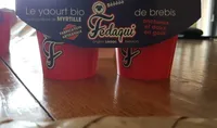 Yaourt bio de brebis à la confiture de myrtille