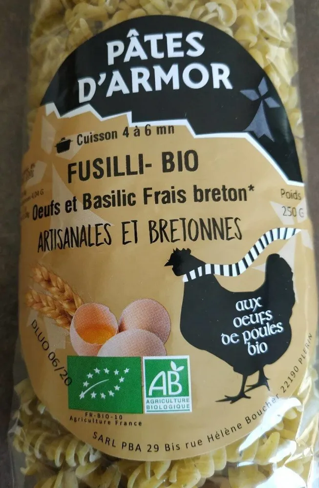 Fusilli-Bio Pâtes d'Armor