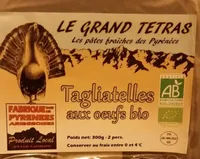 tagliatelles aux oeufs bio