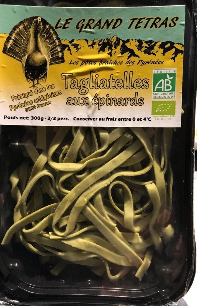 Tagliatelles aux epinards