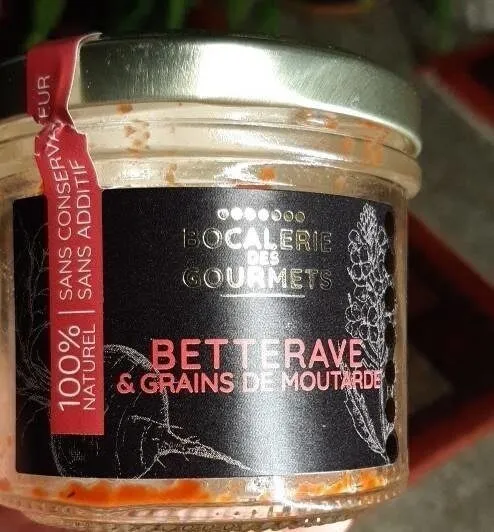 BETTERAVE et grains de moutarde