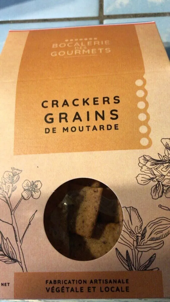 Crackers grains de moutarde