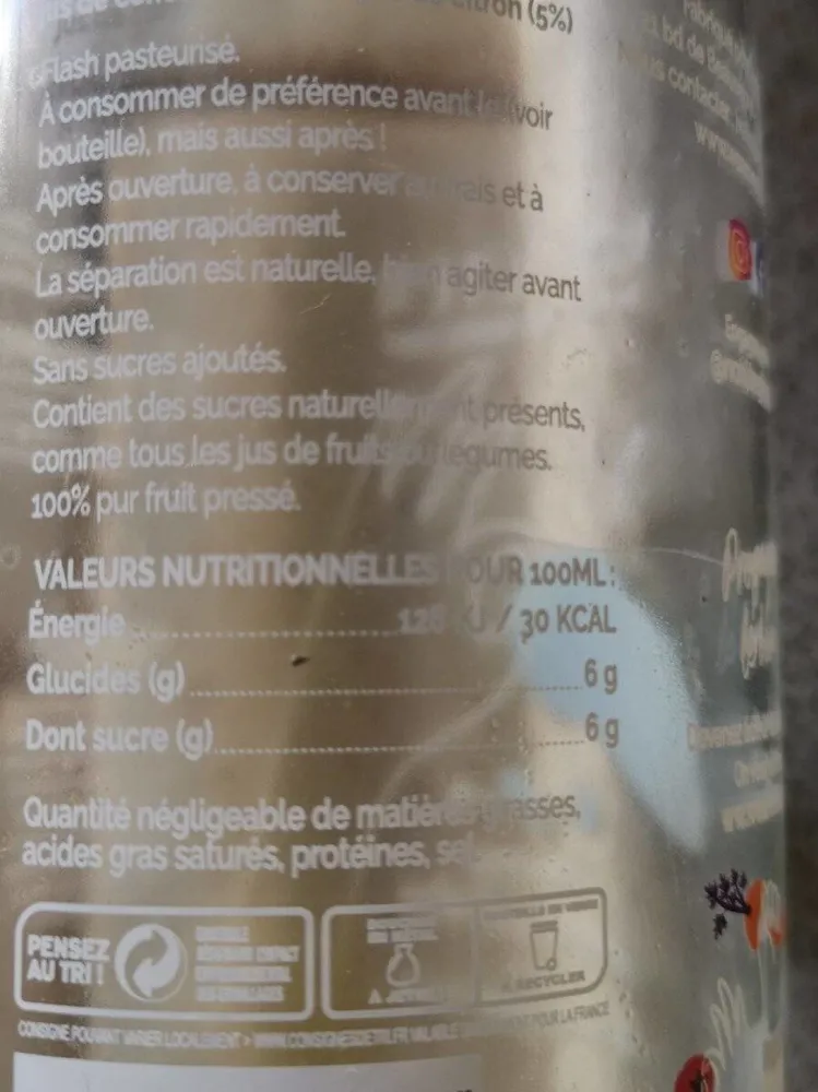 Pommes, concombre & citron