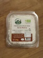 Fromage frais bio ail et poivre