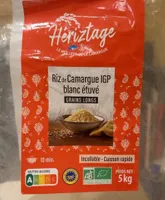 Riz de camargue IGP blanc étuvé grains longs