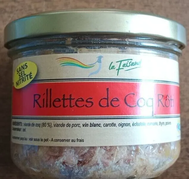 Rillettes de coq rôti