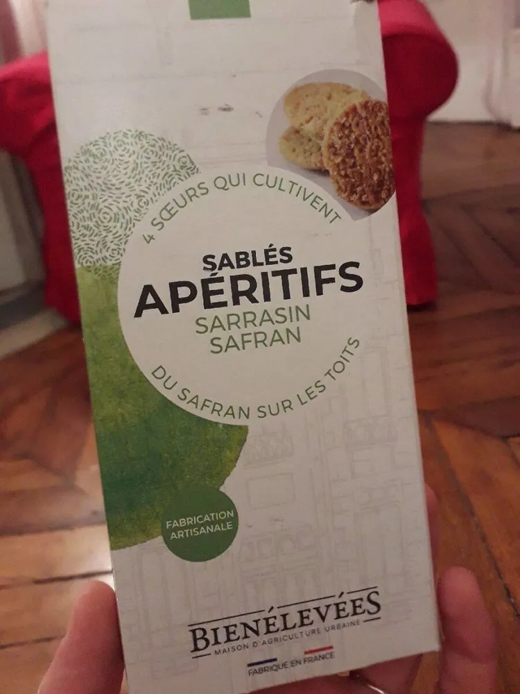 Sablés apéritifs sarrasin safran