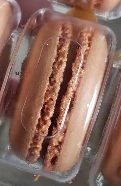 Macarons. Chocolat