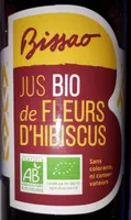 Jus bio de fleurs d'hibiscus