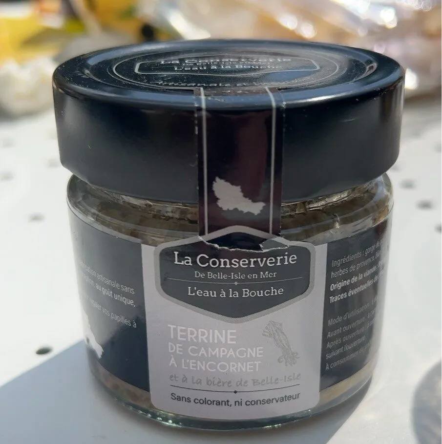 Terrine de campagne à l’encornet et à la bière de Belle-Isle