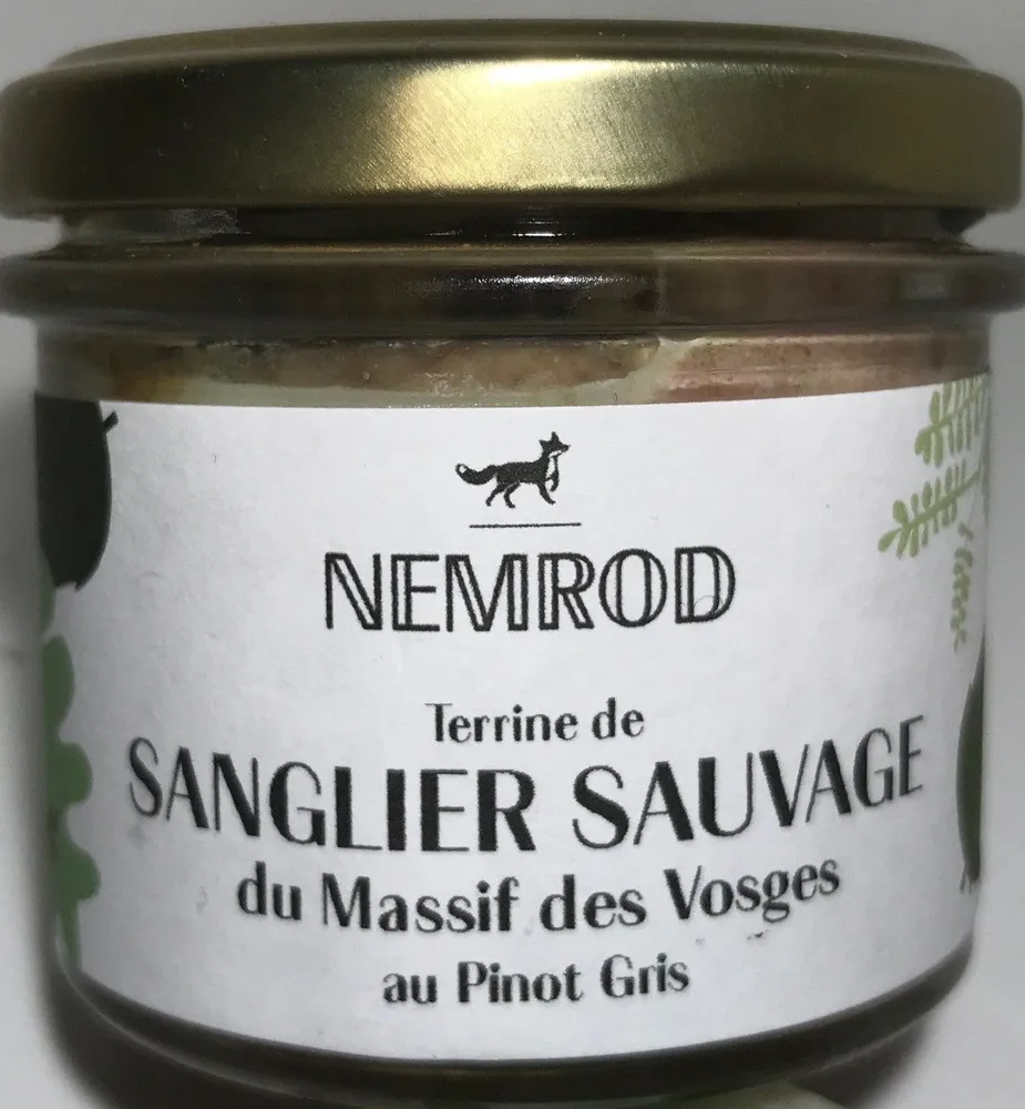 Terrine Sanglier Sauvage du Massif des Vosges au Pinot Gris