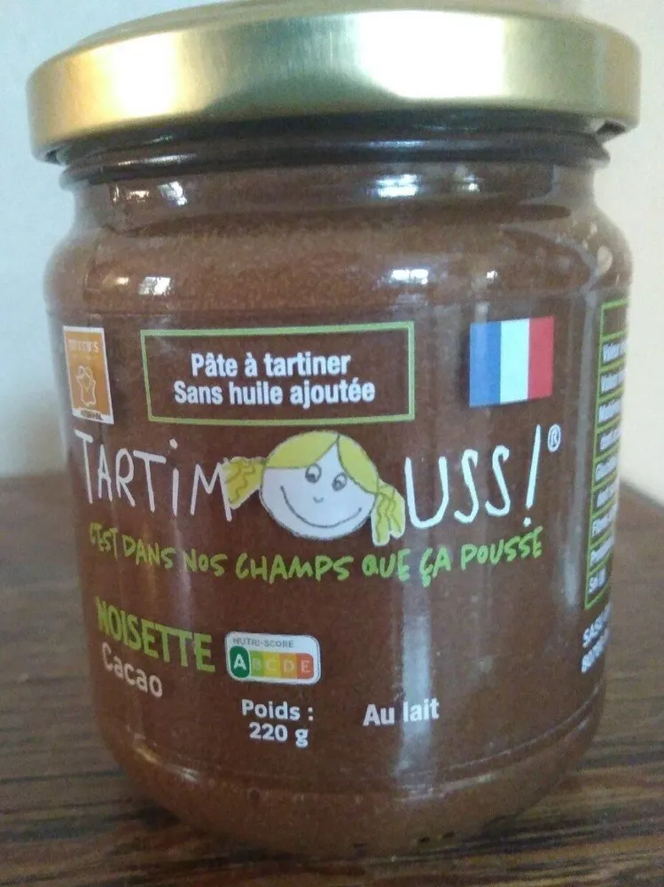 Tartimouss noisette cacao et lait