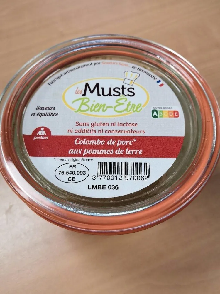 Colombo de porc aux pommes de terre