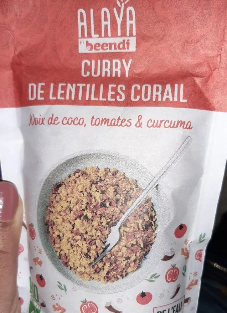 Curry de lentilles corail