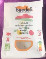 Taboulé méditerranéen, poivrons, citron, menthe