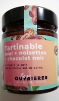 Tartinable miel + noisettes + chocolat noir