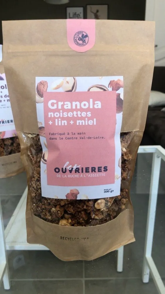 Granola Noisettes, Graines de lin & Miel