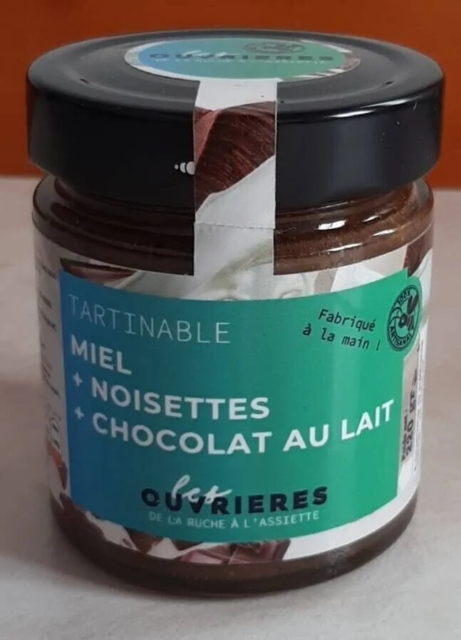 Tartinable miel + noisette + noisettes + chocolat au lait