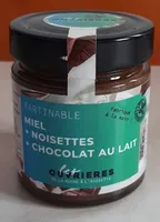 Tartinable miel + noisette + noisettes + chocolat au lait