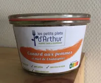 Canard aux pommes et miel de châtaignier