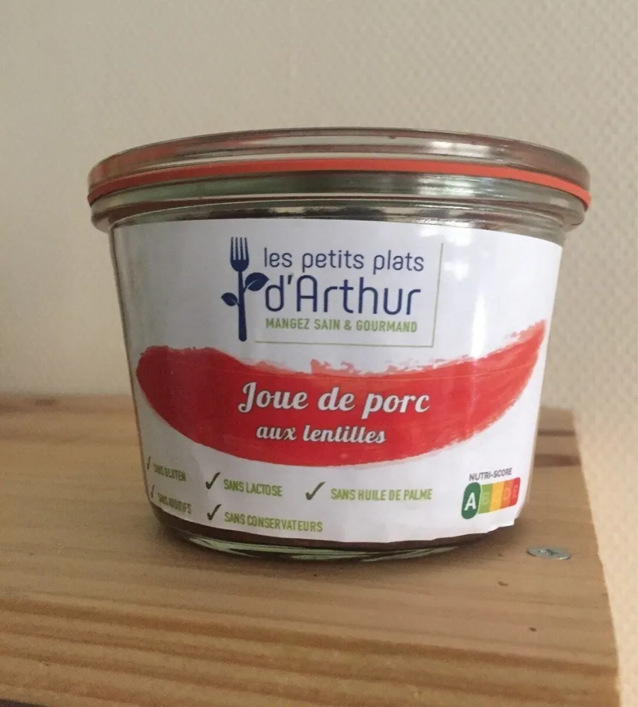 Joue de porc aux lentilles