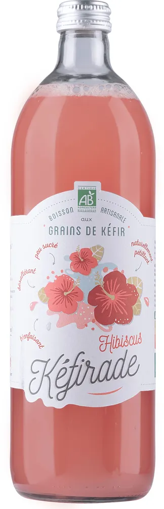 Kéfir d'eau et de fruit Hibiscus