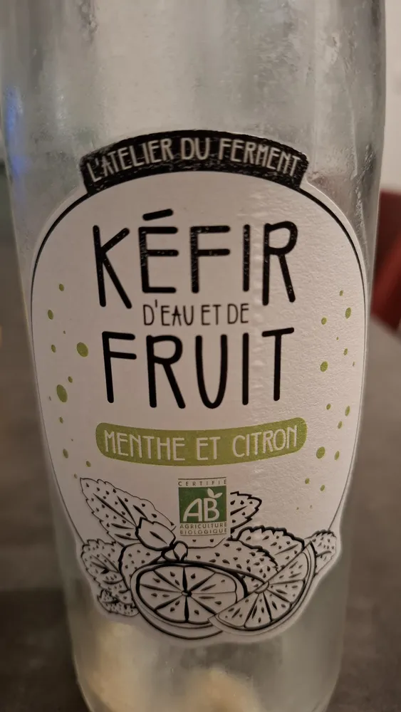 Kefir d'eau et de fruit