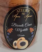 Biscuits coeur myrtilles