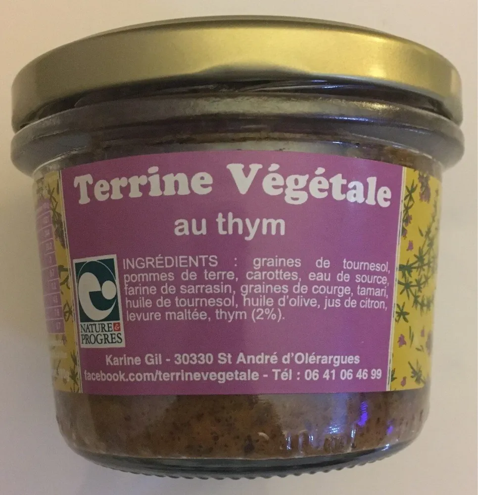 Terrine végétale au thym