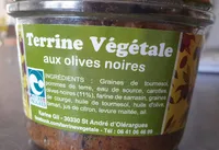 Terrine végétale aux olives noires