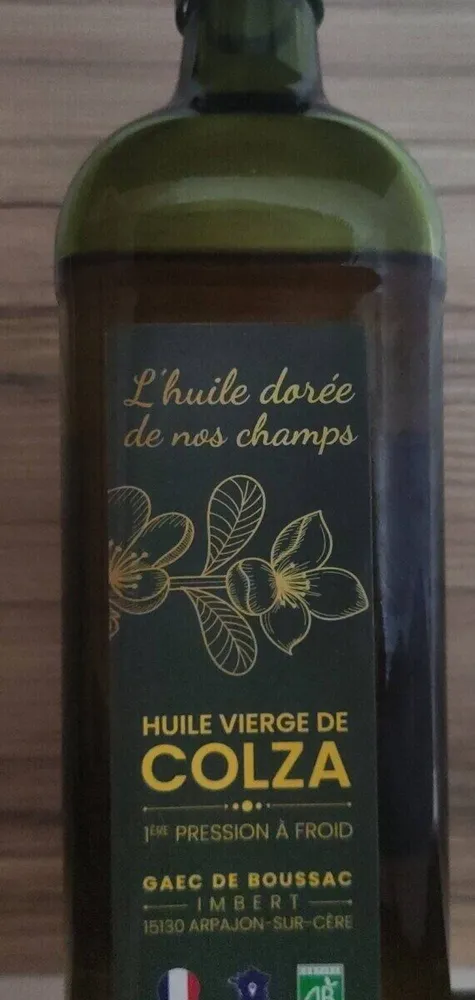 Huile vierge de colza