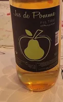 Jus de Pomme FILTRÉ 100% pur jus de fruit