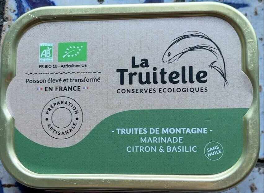 Truites de montagne marinade citron et basilic