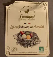 Les peufs du coq en chocolat