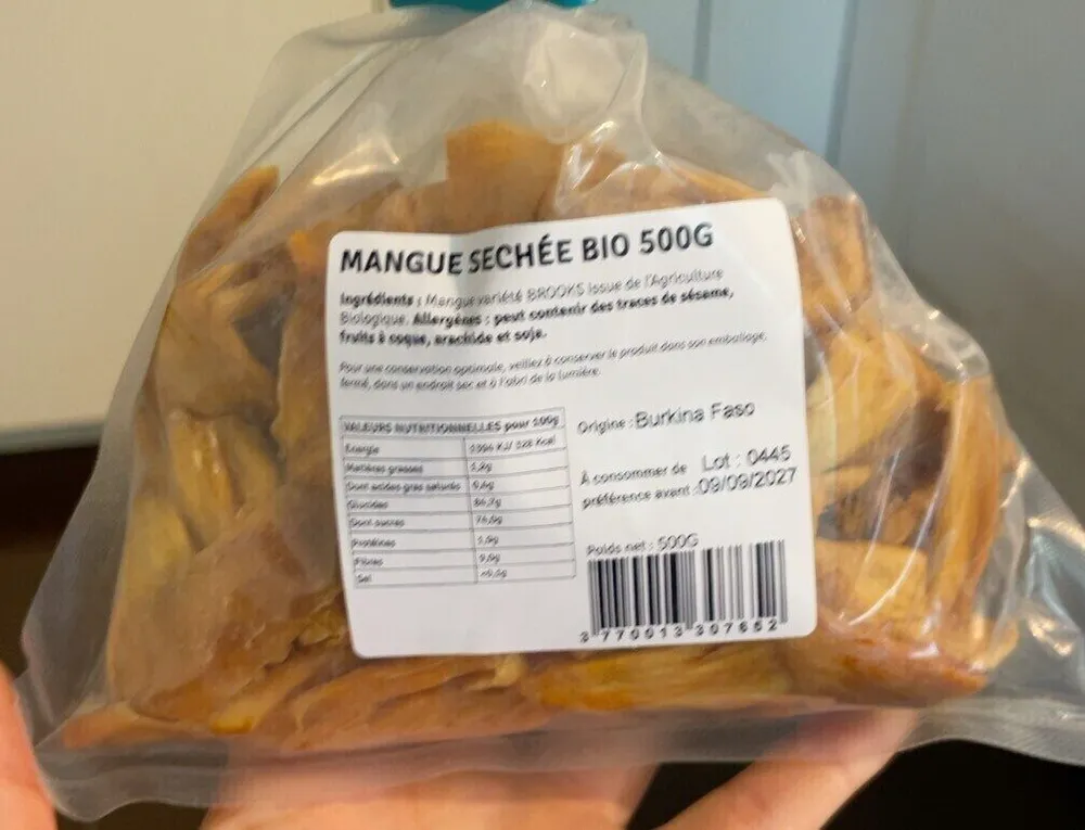 MANGUE SECHÉE BIO 500G