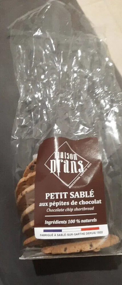 Petit Sablé aux pépites de chocolat - Maison Drans