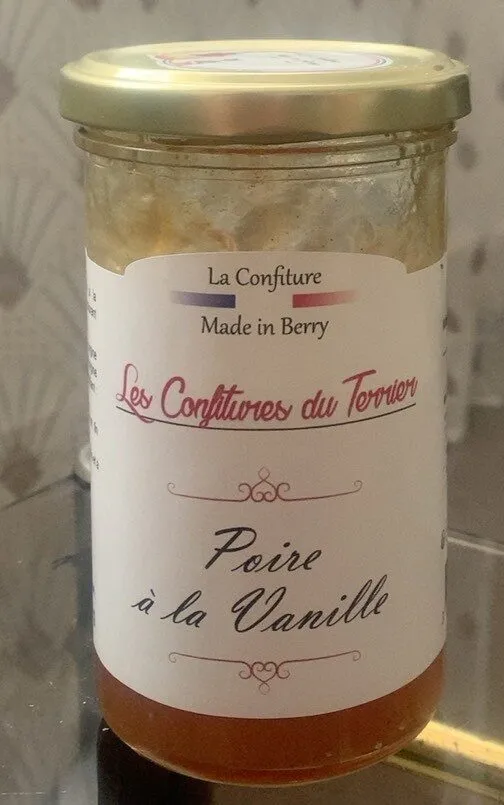 Confiture poire a la vanille