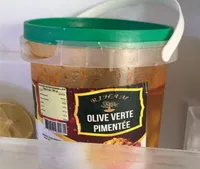 Olive verte pimentée