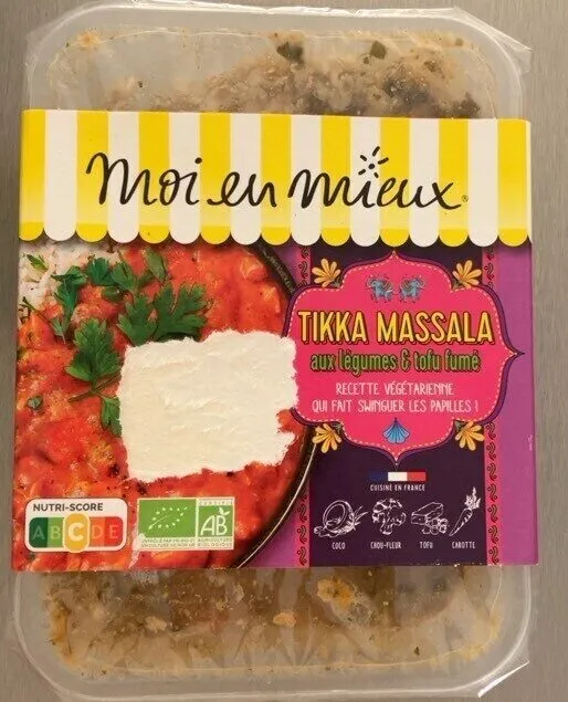Tikka massala aux épices et tofu fumé