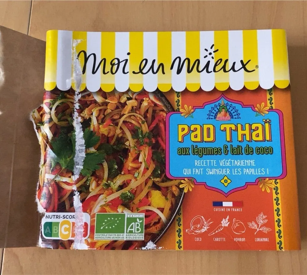 Pad Thaï aux légumes & lait de coco