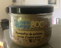 Parmentier de poisson, caviar d'aubergines
