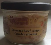 Lasagnes boeuf, mozza, tomates et basilic