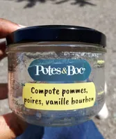 Compote pommes, poires, vanille bourbon
