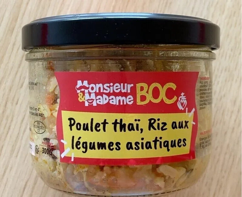 Poulet Thaï, Riz aux Légumes Asiatiques